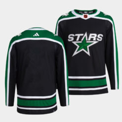 Dallas Stars Team 2022 Reverse Retro Black Jersey