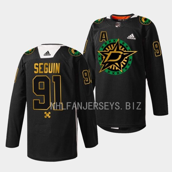 Dallas Stars Tyler Seguin 2023 Black History Night Black Jersey Dallas Stars Tyler Seguin 2023 Black History Night Black Jersey