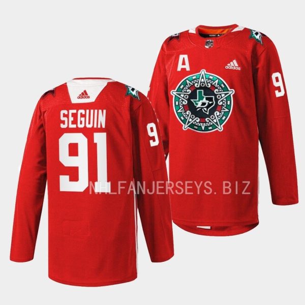 Dallas Stars Tyler Seguin 2023 Noche Mexicana Red Jersey Dallas Stars Tyler Seguin 2023 Noche Mexicana Red Jersey