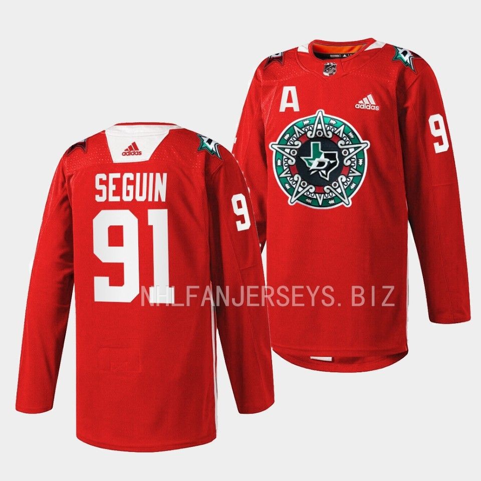 Dallas Stars Tyler Seguin 2023 Noche Mexicana Red Jersey Dallas Stars Tyler Seguin 2023 Noche Mexicana Red Jersey