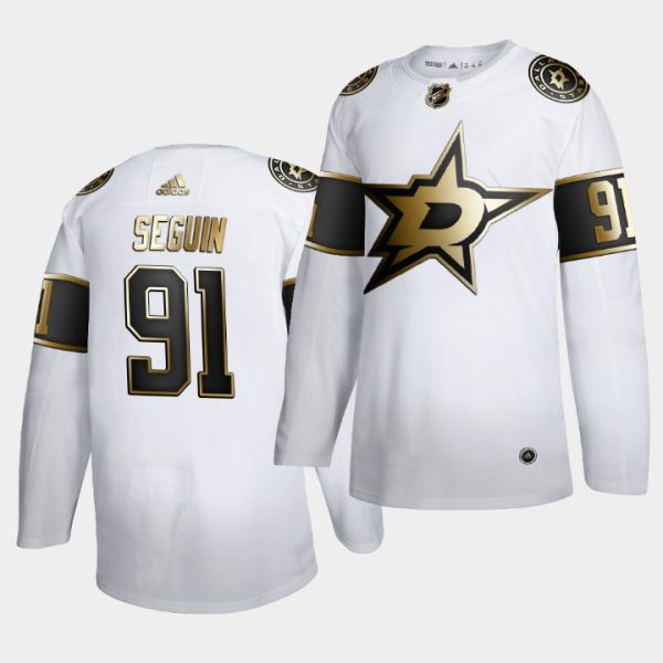 Dallas Stars Tyler Seguin Golden Edition White Jersey Dallas Stars Tyler Seguin Golden Edition White Jersey