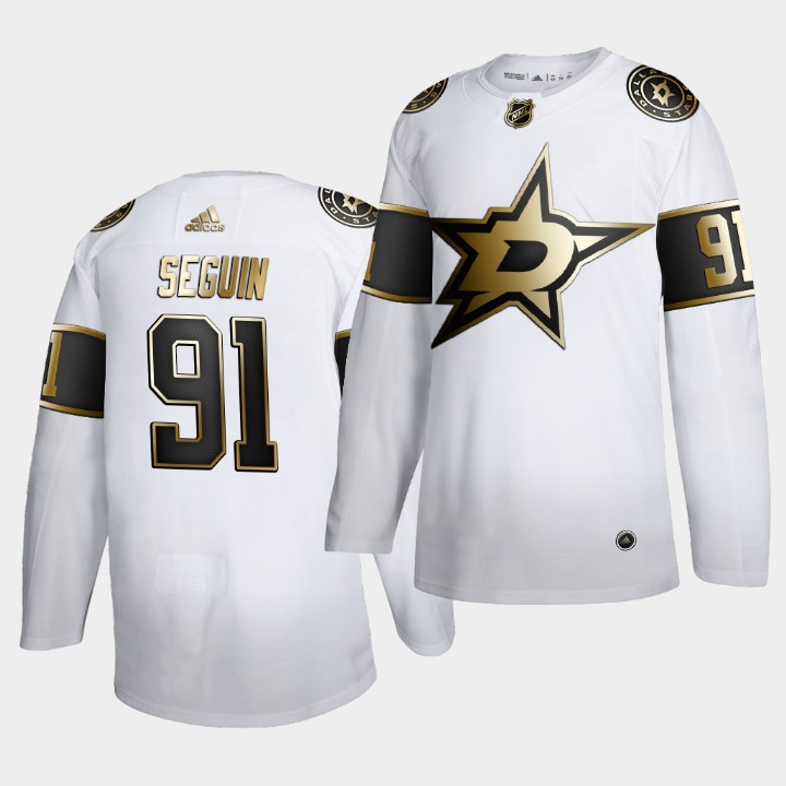 Dallas Stars Tyler Seguin Golden Edition White Jersey Dallas Stars Tyler Seguin Golden Edition White Jersey