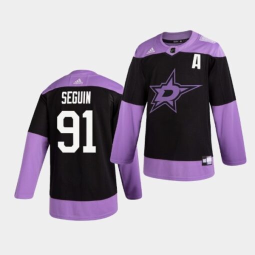 Dallas Stars Tyler Seguin Hockey Fights Cancer Practice Jersey