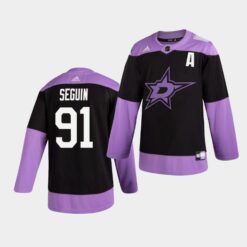 Dallas Stars Tyler Seguin Hockey Fights Cancer Practice Jersey