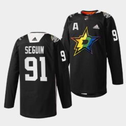 Dallas Stars Tyler Seguin Pride Night Black Jersey