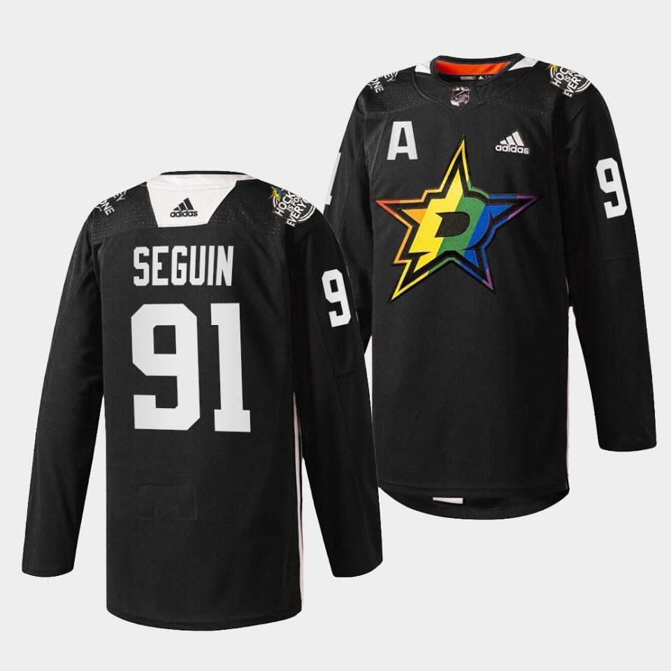 Dallas Stars Tyler Seguin Pride Night Black Jersey Dallas Stars Tyler Seguin Pride Night Black Jersey