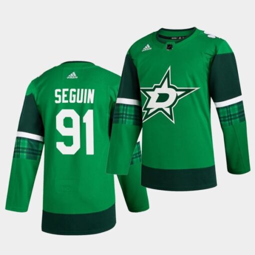 Dallas Stars Tyler Seguin St. Patrick’s Day Player Green Jersey