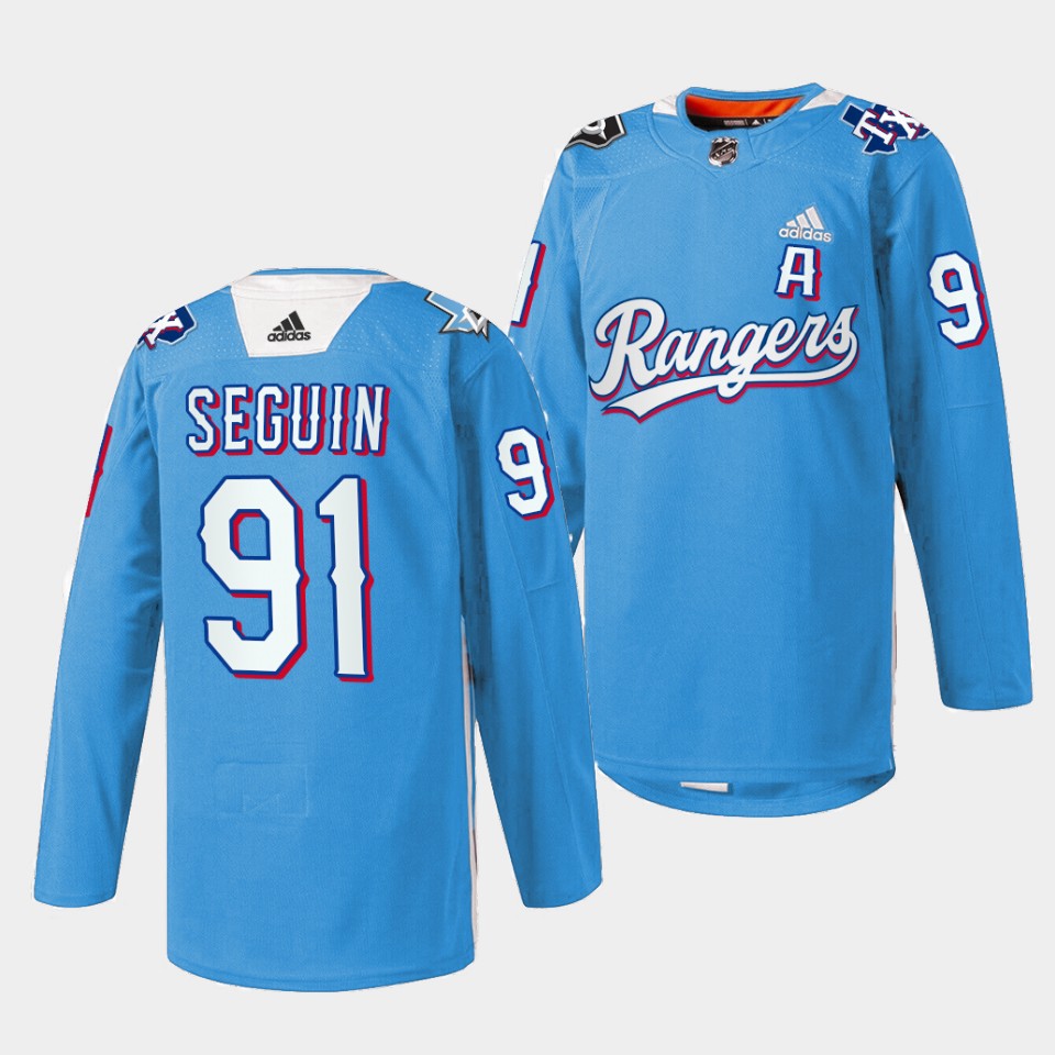 Dallas Stars Tyler Seguin Texas Rangers Night Blue Jersey Dallas Stars Tyler Seguin Texas Rangers Night Blue Jersey