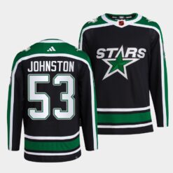 Dallas Stars Wyatt Johnston Reverse Black Jersey
