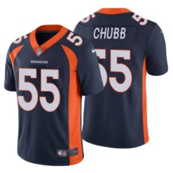 Denver Broncos Bradley Chubb Navy Limited Jersey
