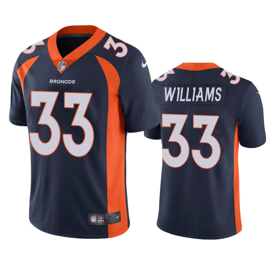 Denver Broncos Javonte Williams Navy Limited Jersey Denver Broncos Javonte Williams Navy Limited Jersey