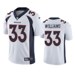 Denver Broncos Javonte Williams White Limited Jersey