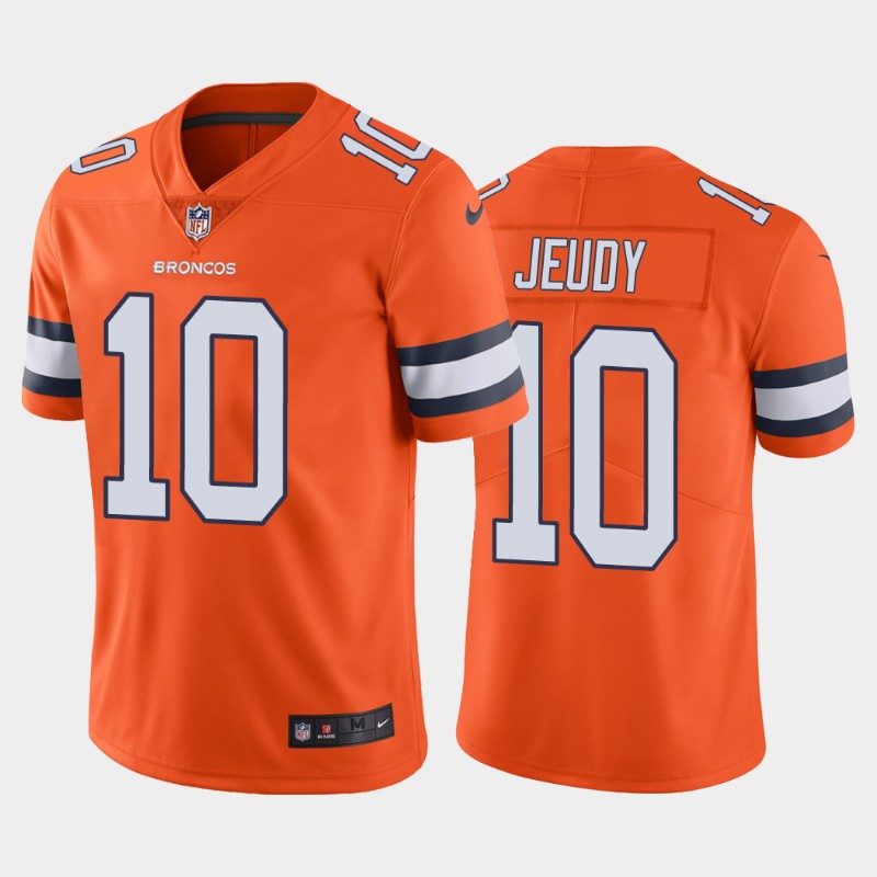 Denver Broncos Jerry Jeudy Orange Color Rush Limited Jersey Denver Broncos Jerry Jeudy Orange Color Rush Limited Jersey
