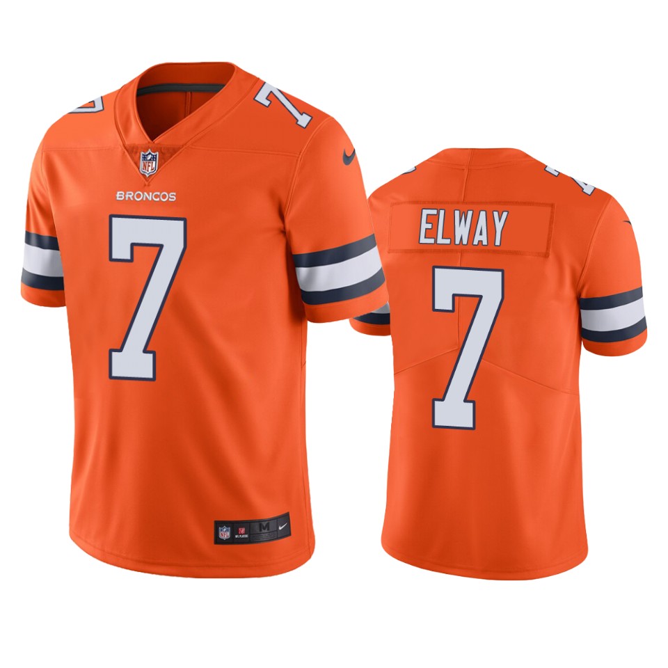 Denver Broncos John Elway Orange Color Rush Limited Jersey Denver Broncos John Elway Orange Color Rush Limited Jersey