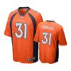 Denver Broncos Justin Simmons Orange Color Rush Limited Jersey