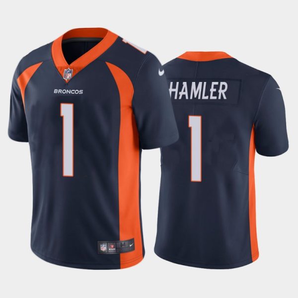 Denver Broncos KJ Hamler Navy Limited Jersey Denver Broncos KJ Hamler Navy Limited Jersey