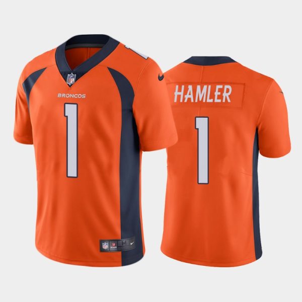 Denver Broncos KJ Hamler Orange Limited Jersey Denver Broncos KJ Hamler Orange Limited Jersey
