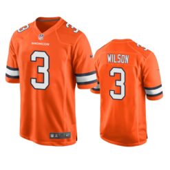 Denver Broncos Russell Wilson Orange Color Rush Limited Jersey