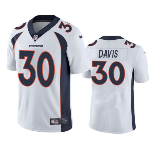 Denver Broncos Terrell Davis White Limited Jersey