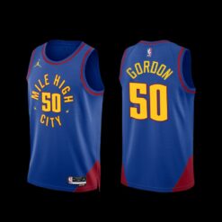 Denver Nuggets Aaron Gordon 2022-23 Statement Edition Mile High City Jersey Blue
