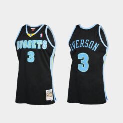 Denver Nuggets Allen Iverson Black Reload 2.0 Throwback Jersey