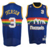 Denver Nuggets Allen Iverson Black Reload 2.0 Throwback Jersey