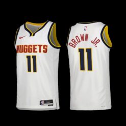 Denver Nuggets Bruce Brown Jr. 2022-23 White Association Edition Jersey