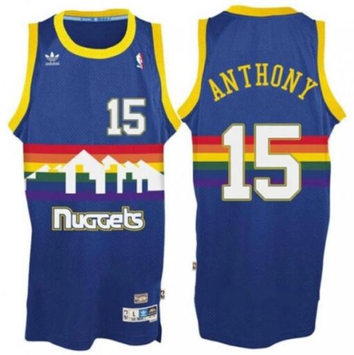 Denver Nuggets Carmelo Anthony Royal Throwback Jersey