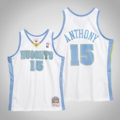 Denver Nuggets Carmelo Anthony White 2006 2007 Throwback Jersey