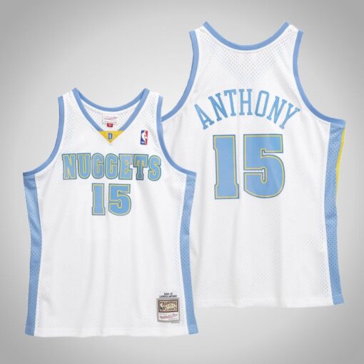 Denver Nuggets Carmelo Anthony White 2006 2007 Throwback Jersey