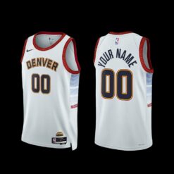Denver Nuggets Custom 2022-23 City Edition Jersey Gray
