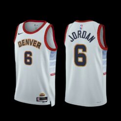 Denver Nuggets DeAndre Jordan 2022-23 White City Edition Jersey