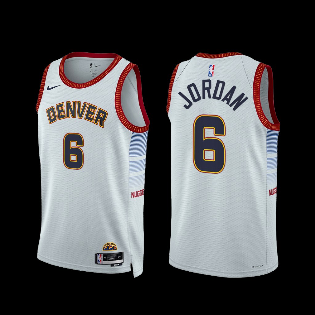 Denver Nuggets DeAndre Jordan 2022-23 White City Edition Jersey Denver Nuggets DeAndre Jordan 2022-23 White City Edition Jersey
