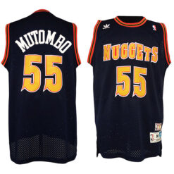 Denver Nuggets Dikembe Mutombo Black Throwback Jersey