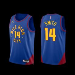 Denver Nuggets Ish Smith 2022-23 Statement Edition Mile High City Jersey Blue