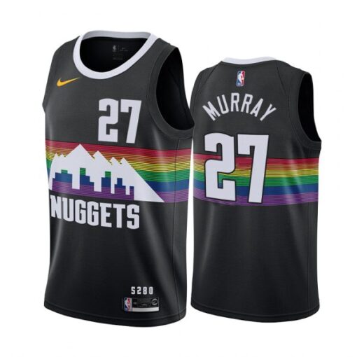 Denver Nuggets Jamal Murray 2020 Black City Jersey