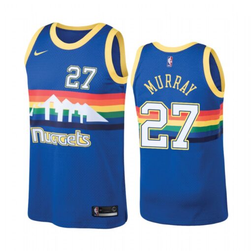 Denver Nuggets Jamal Murray 2020 Blue Classics Jersey