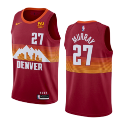 Denver Nuggets Jamal Murray 2021 City Orange Jersey