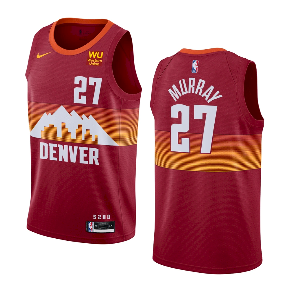 Denver Nuggets Jamal Murray 2021 City Orange Jersey Denver Nuggets Jamal Murray 2021 City Orange Jersey