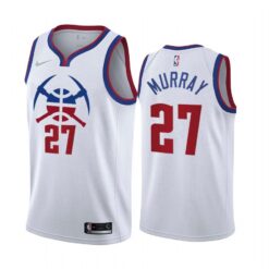 Denver Nuggets Jamal Murray 2021 Earned White Jersey