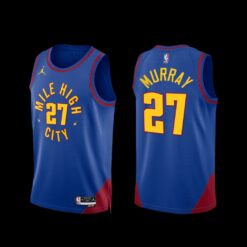 Denver Nuggets Jamal Murray 2022-23 Statement Edition Mile High City Jersey Blue