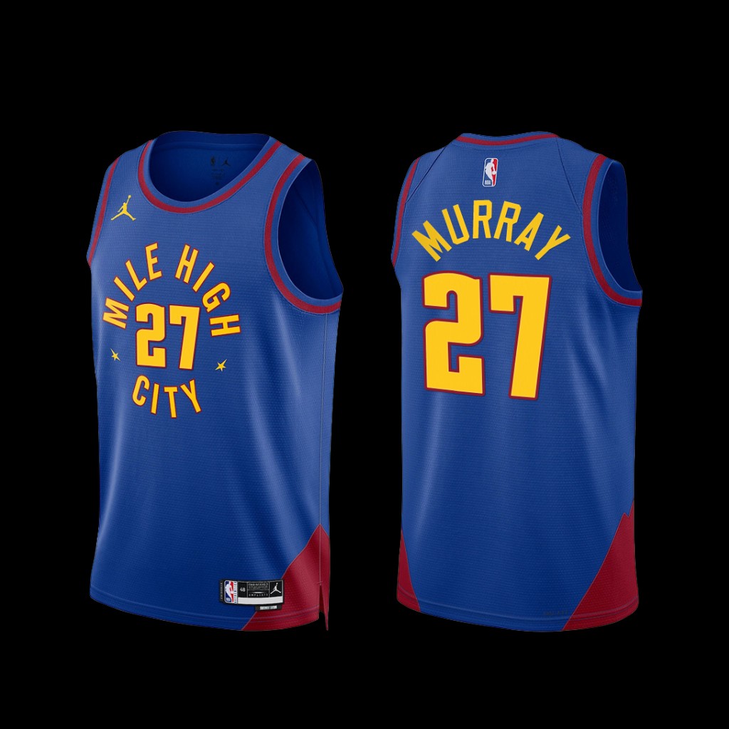 Denver Nuggets Jamal Murray 2022-23 Statement Edition Mile High City Jersey Blue Denver Nuggets Jamal Murray 2022-23 Statement Edition Mile High City Jersey Blue
