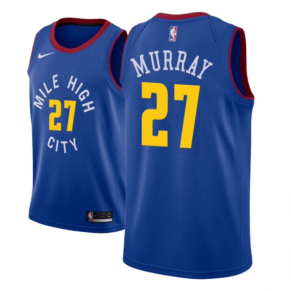 Denver Nuggets Jamal Murray Blue Statement Jersey Denver Nuggets Jamal Murray Blue Statement Jersey