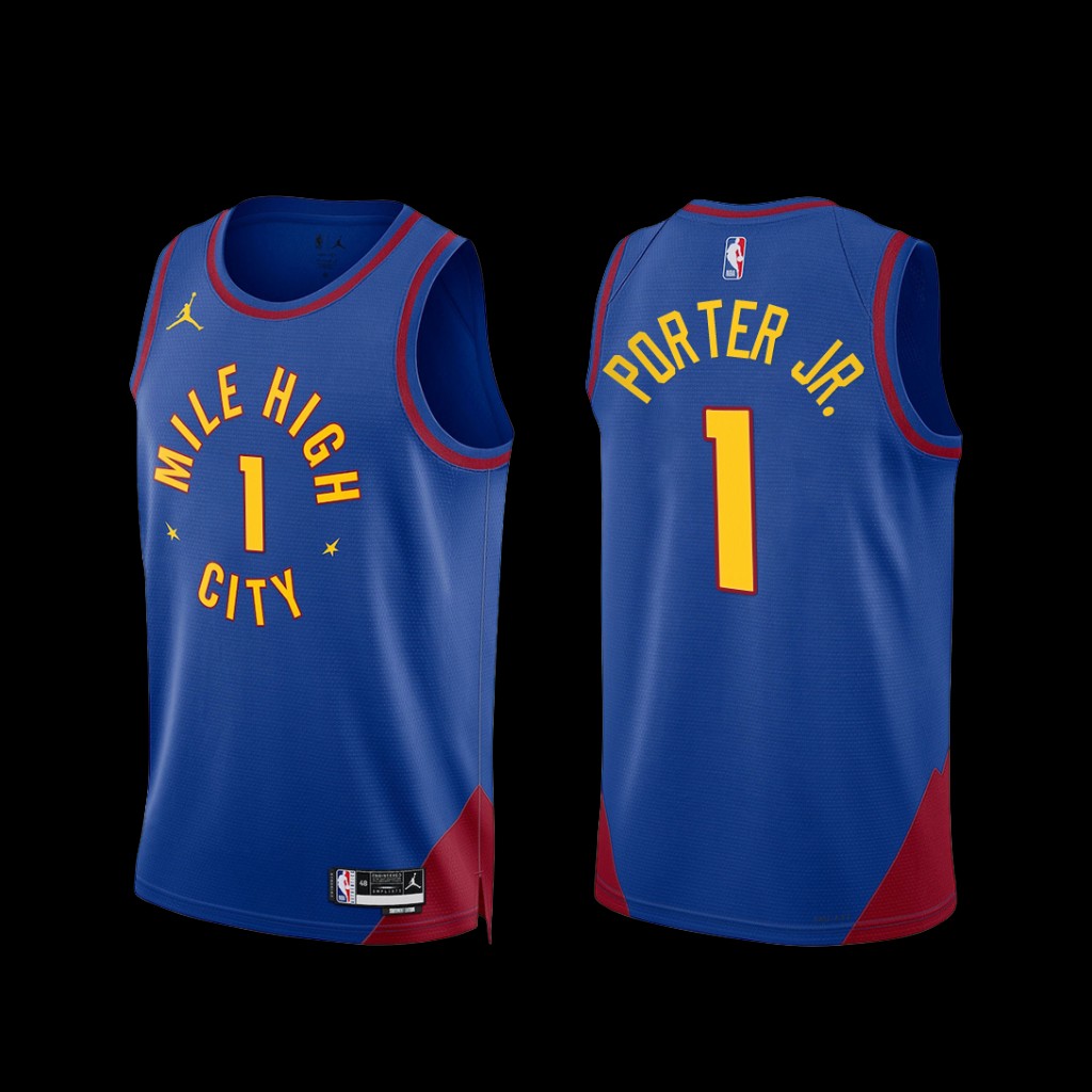 Denver Nuggets Michael Porter Jr. 2022-23 Statement Edition Mile High City Jersey Blue Denver Nuggets Michael Porter Jr. 2022-23 Statement Edition Mile High City Jersey Blue