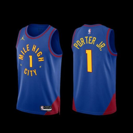 Denver Nuggets Michael Porter Jr. 2022-23 Statement Edition Mile High City Jersey Blue