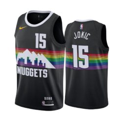Denver Nuggets Nikola Jokic 2020 Black City Jersey