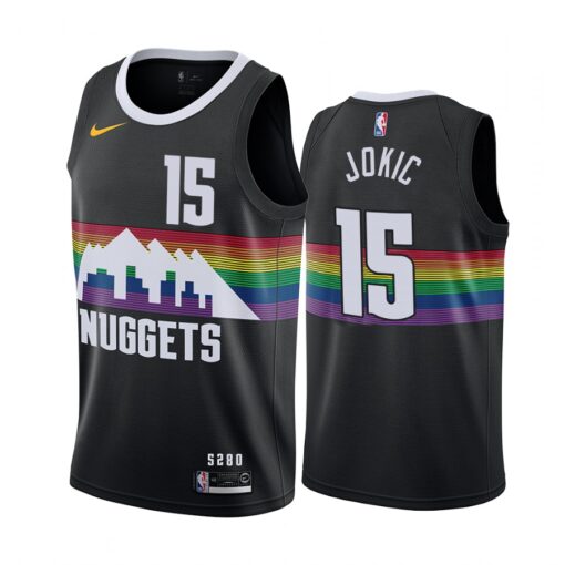 Denver Nuggets Nikola Jokic 2020 Black City Jersey