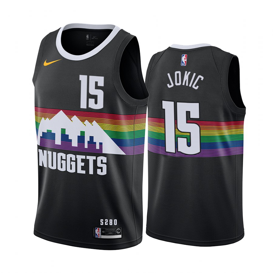 Denver Nuggets Nikola Jokic 2020 Black City Jersey Denver Nuggets Nikola Jokic 2020 Black City Jersey