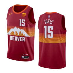 Denver Nuggets Nikola Jokic 2021 City Orange Jersey