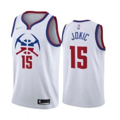 Denver Nuggets Nikola Jokic 2021 Earned White Jersey
